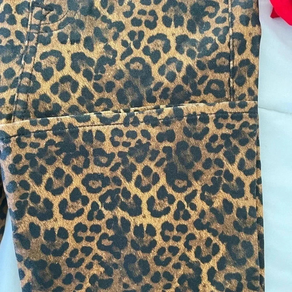 7 for All Mankind leopard coated bootcut pants - Picture 4 of 13